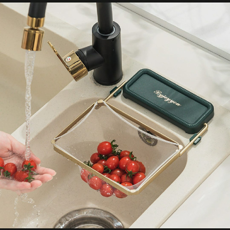 Multi-Functional Sink Strainer with 50 Pcs Mesh Bags – Keep Your Kitchen Clean