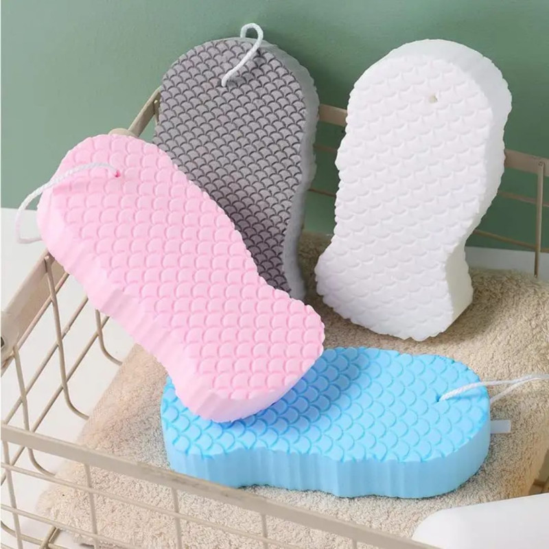 3 Pcs Silicone Bath Sponge Scrubber